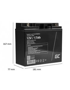 Akumulator motocyklowy Green cell 12V 17Ah AGM51 2