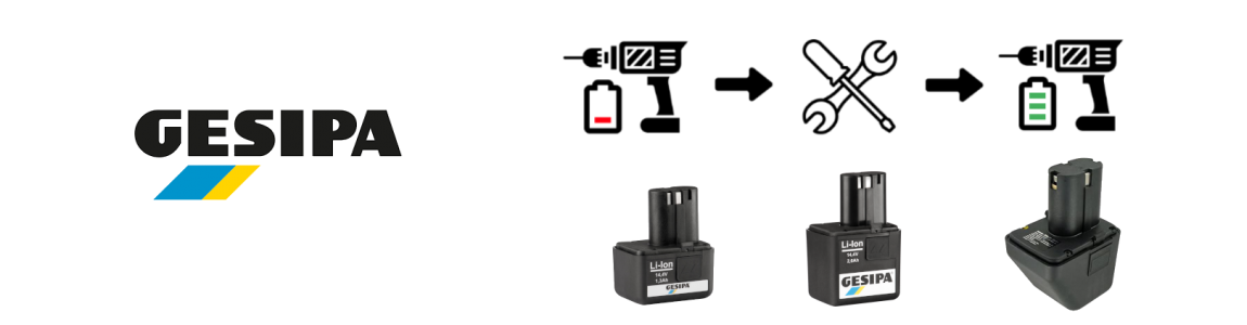 Rigenerazione batterie per utensili elettrici Gesipa - Ripristina la potenza dei tuoi strumenti! 